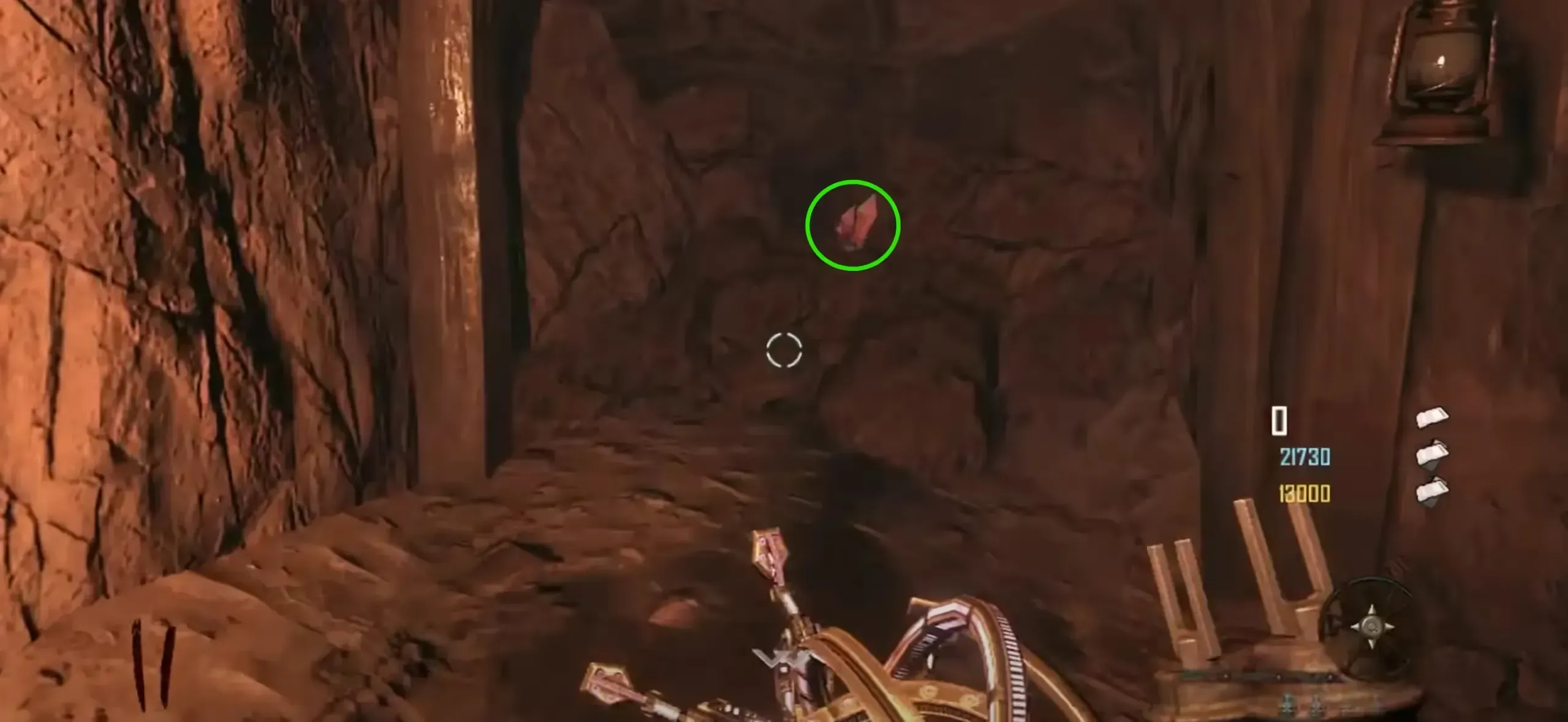 crystal near lunger undermines