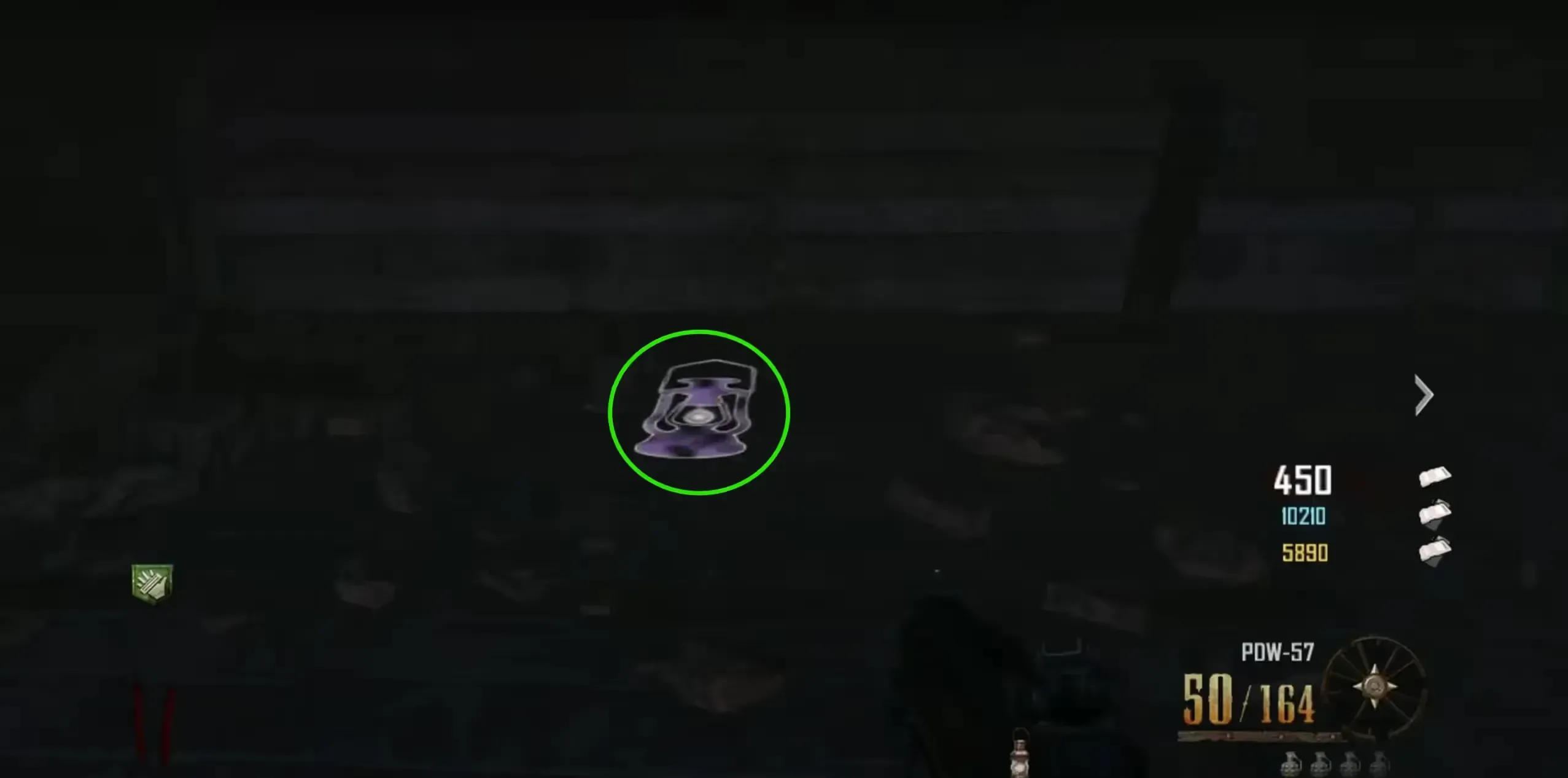 Place the charged lantern on the Gunsmith roof symbol to reveal your match’s code.