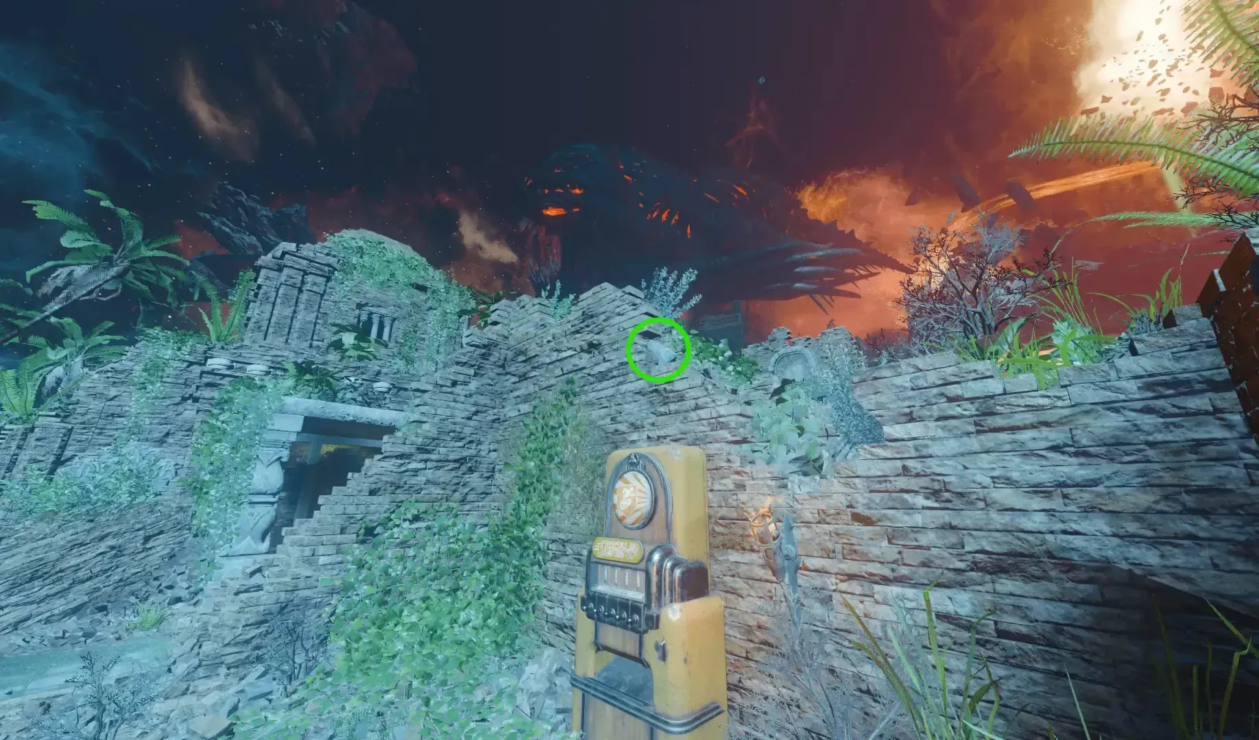 Spawn / Shangri-La: Stonework above Stamin-Up.