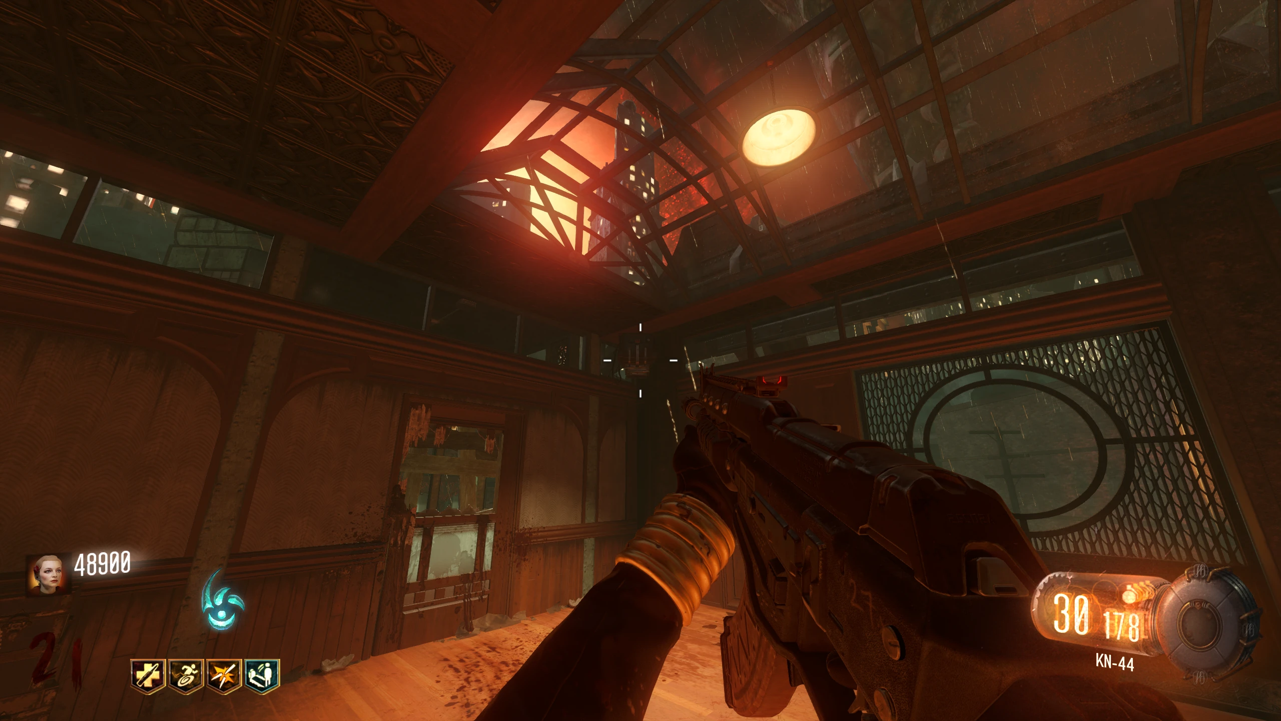 Canals station: shock the box above the rear train door.
