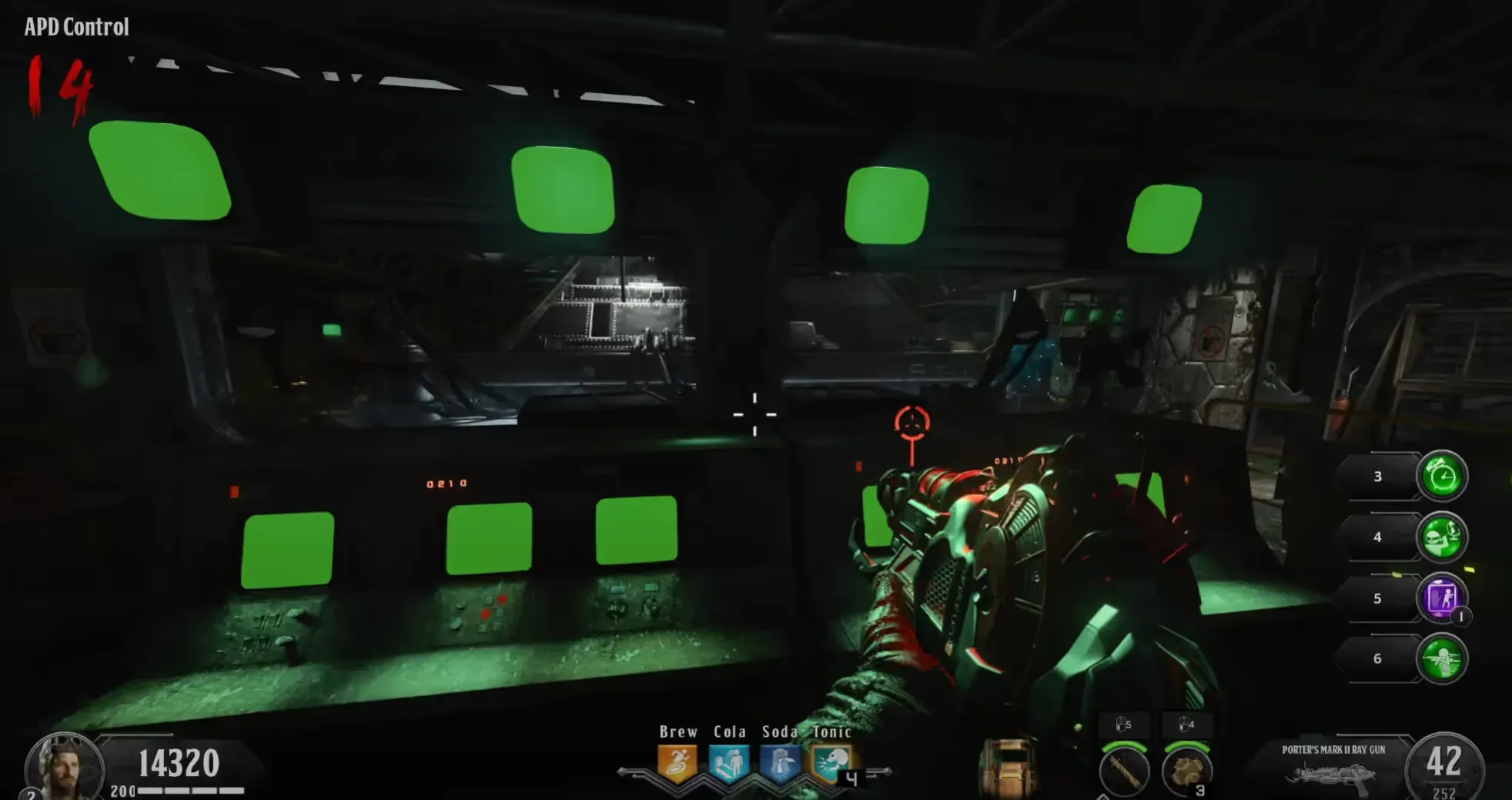 The APD Control terminal starts the final encounter