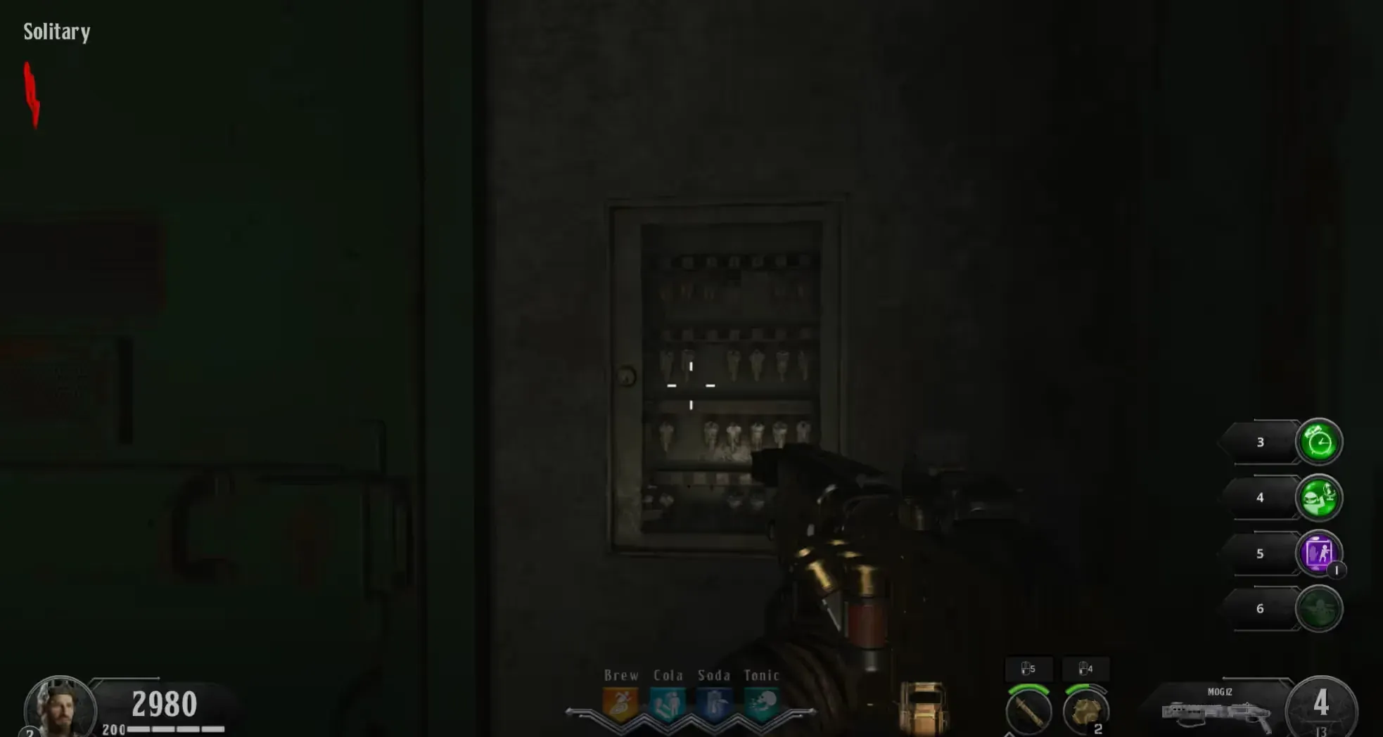 Take the key from the Solitary key box