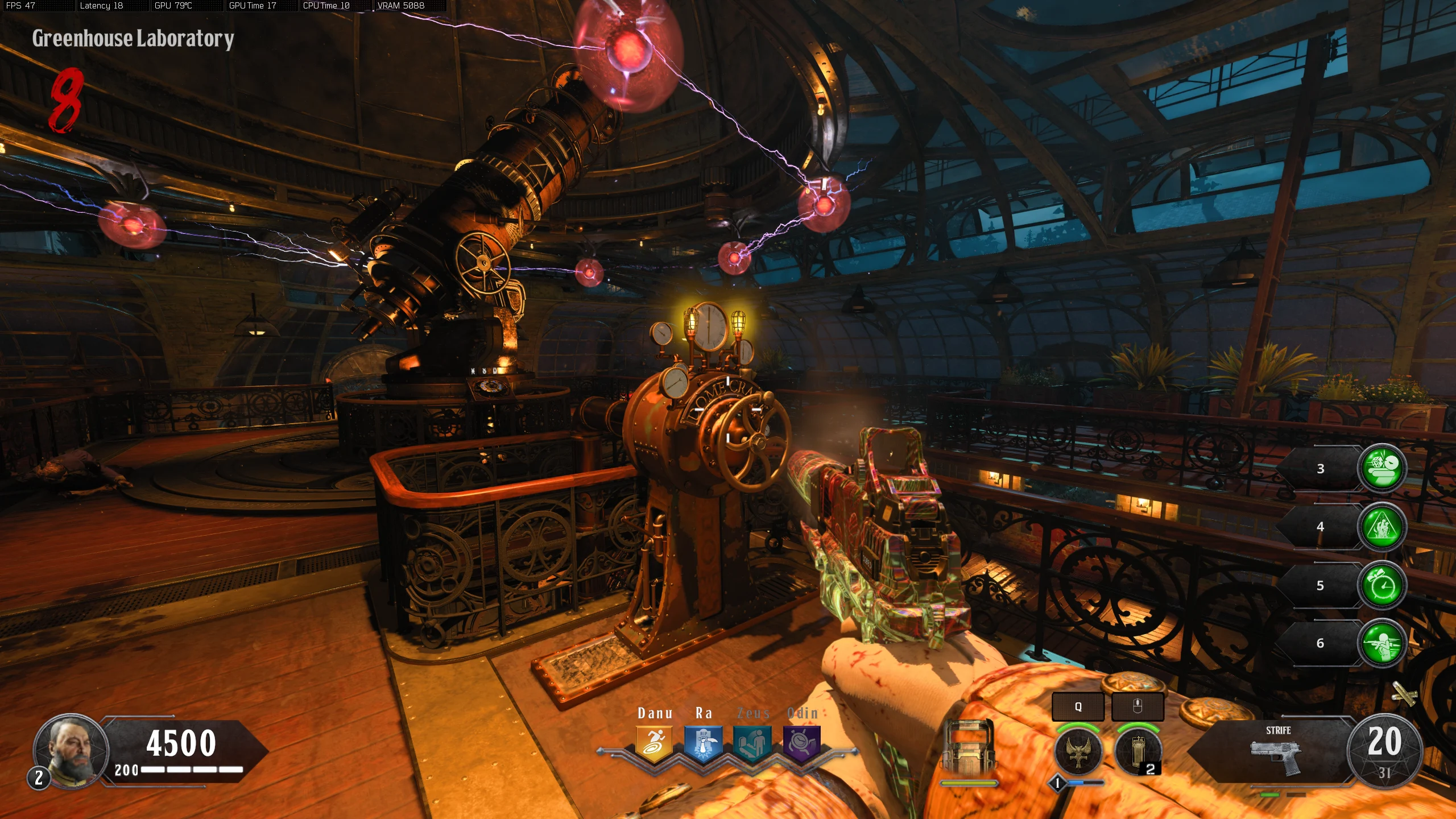 Dome crank: hold interact to open, then shield-melee to lock
