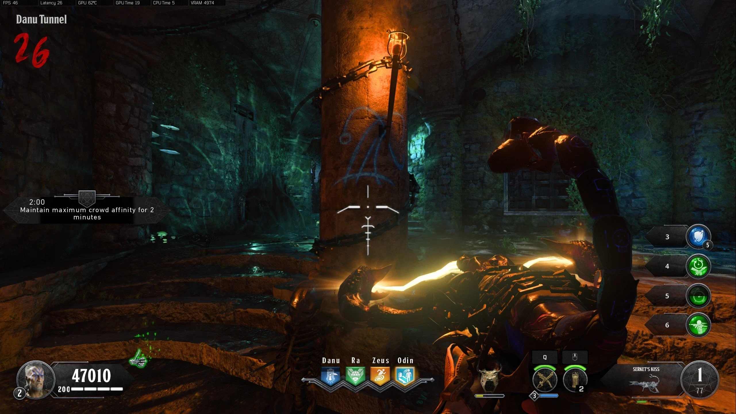 Danu Tunnel: use this angle and fire at the top of your jump.