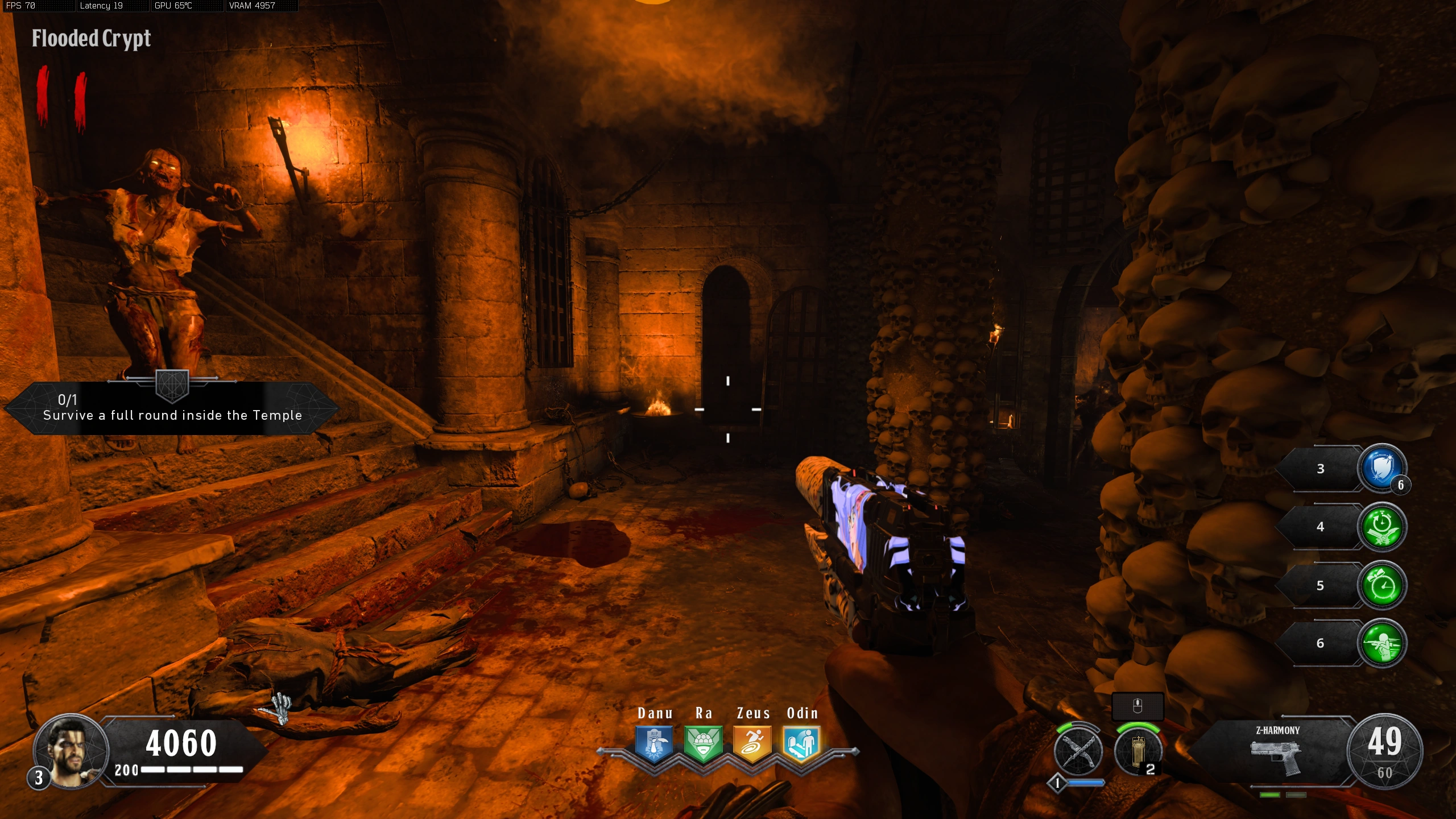 Flooded Crypt grinder position 3.