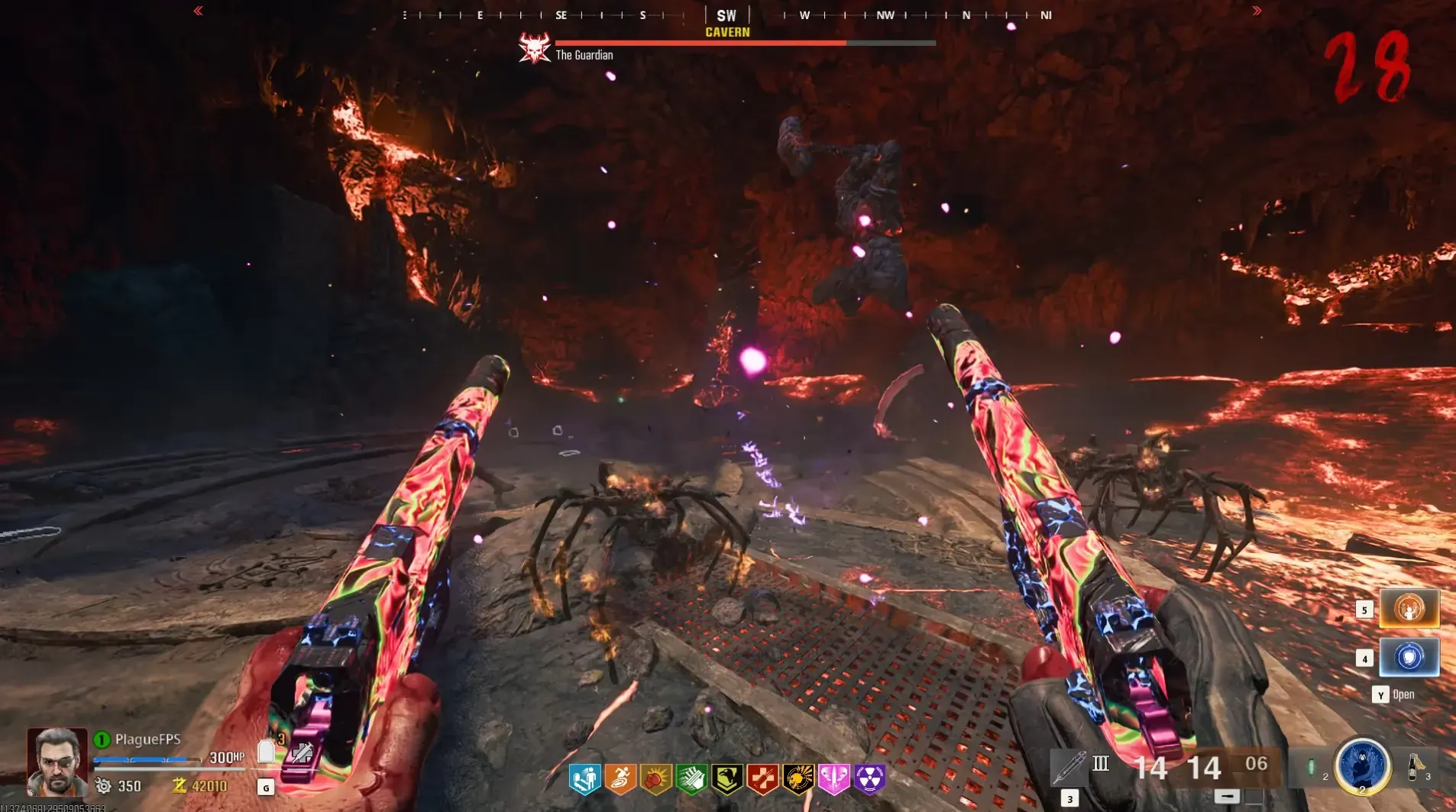Move out of the telegraphed hammer landing area