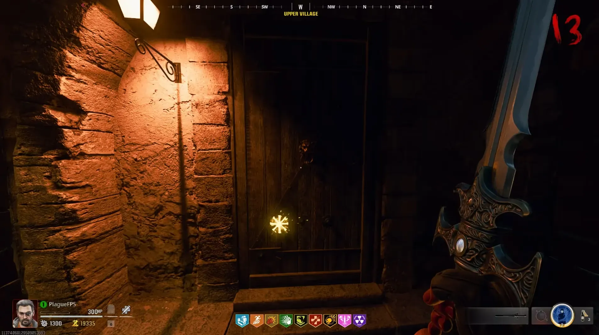 The lion-knocker door near Speed Cola