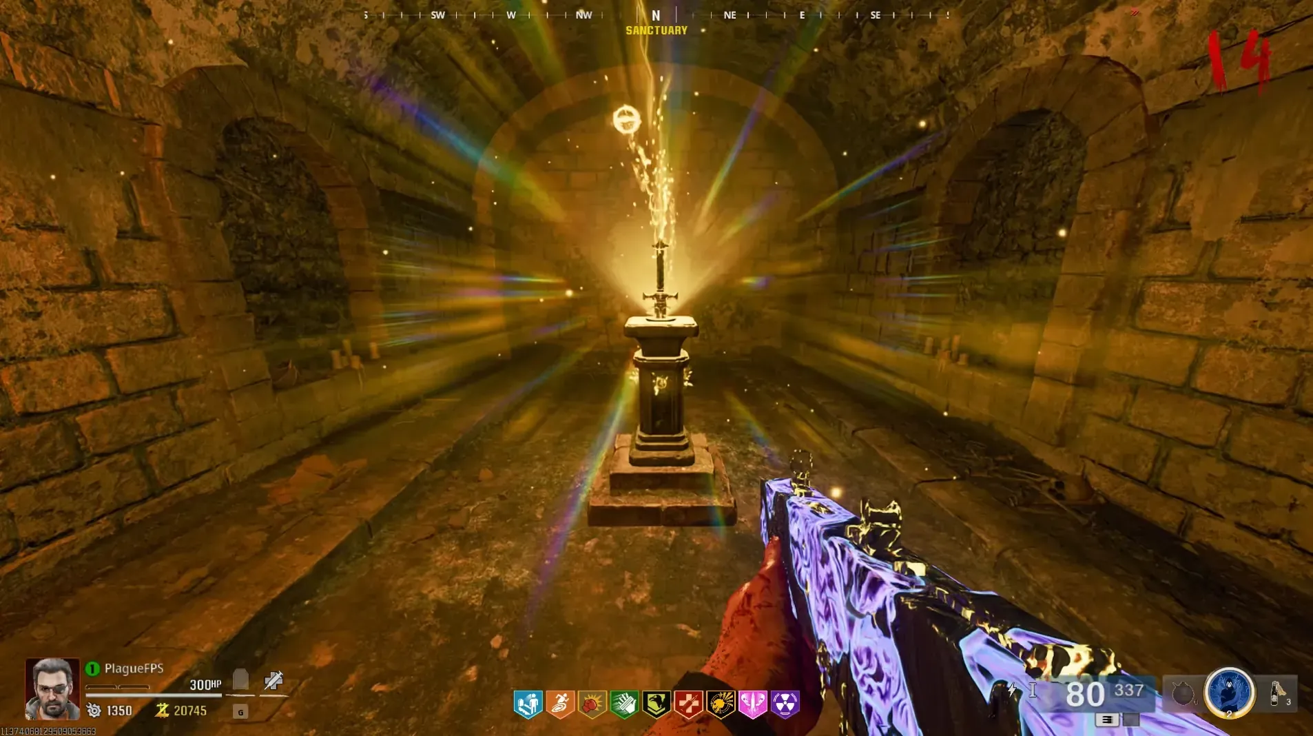 Read the lit pedestal symbol before each shot