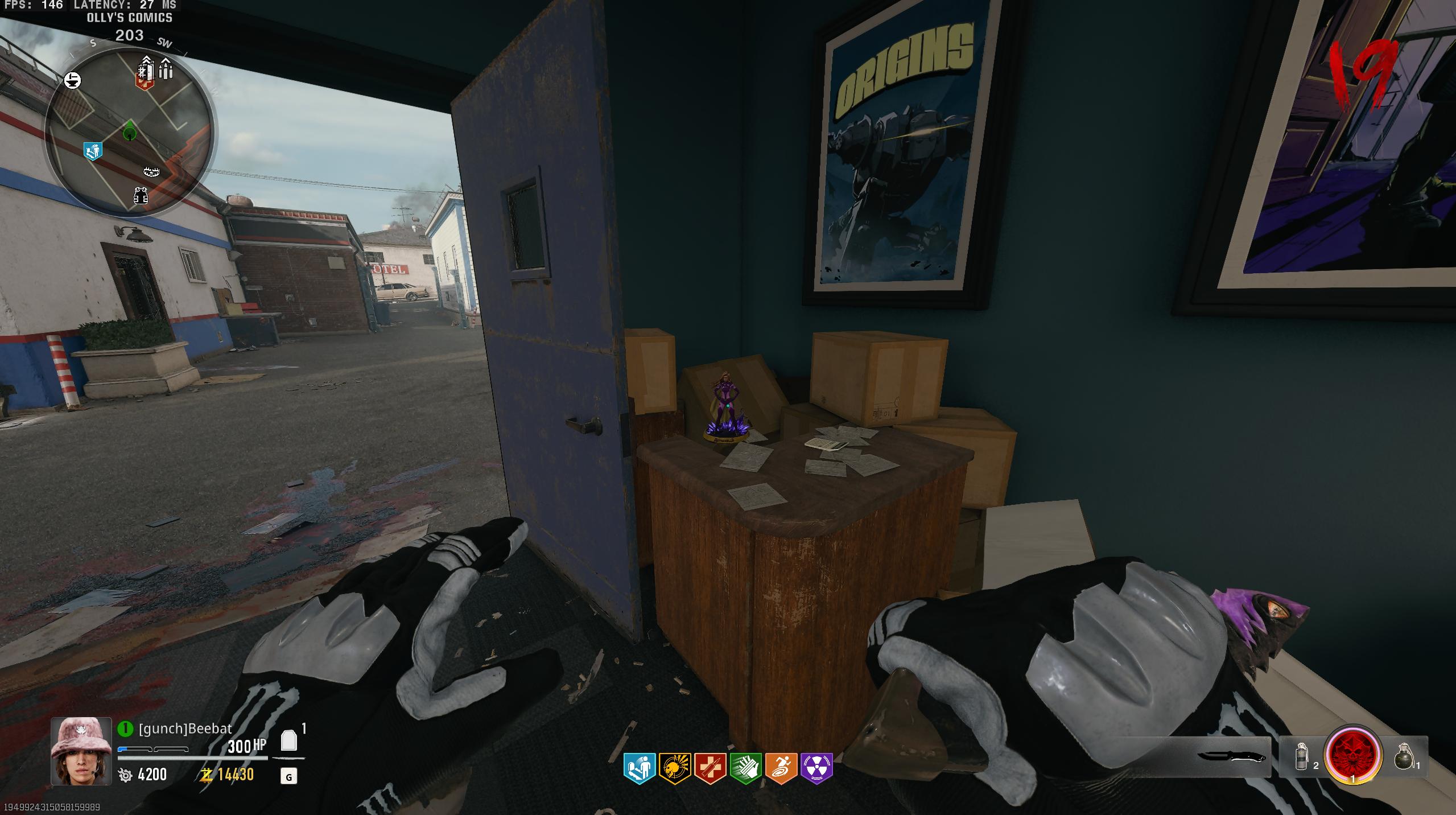 Olly’s Comics · entrance table: Inside the shop, on the table just right of the door.