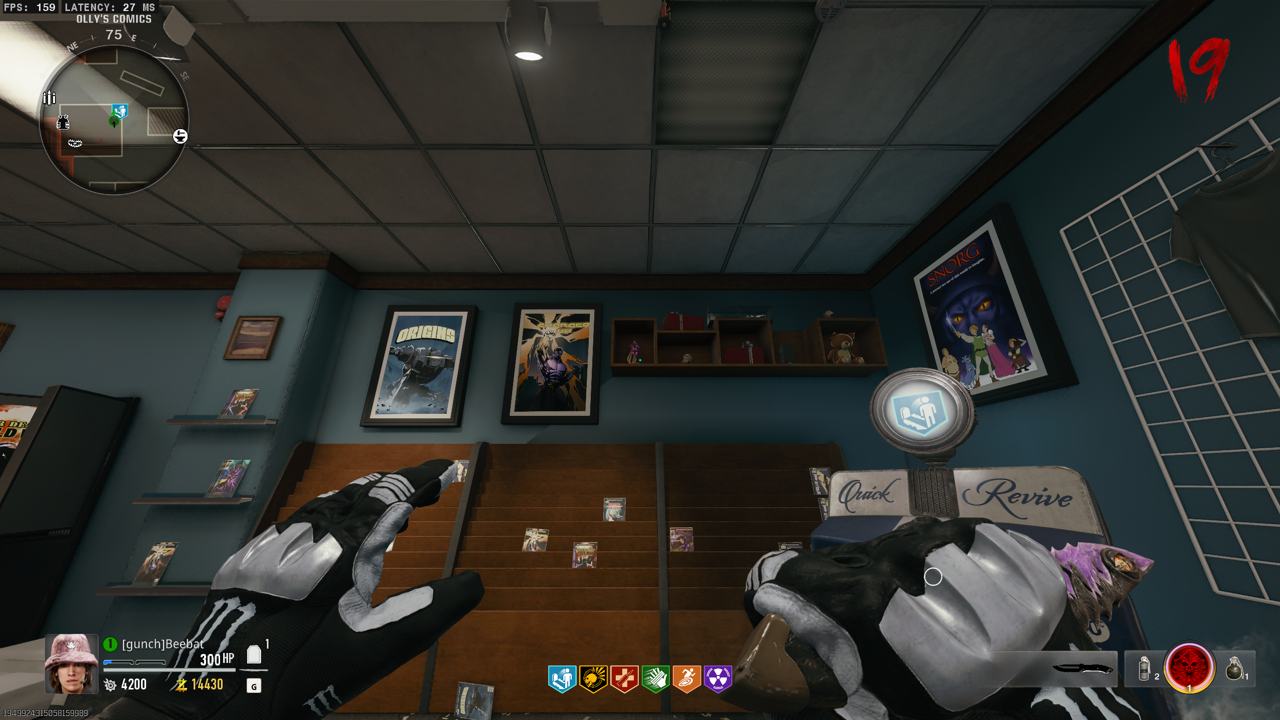 Olly’s Comics · Quick Revive: Look up at the shelf above Quick Revive.