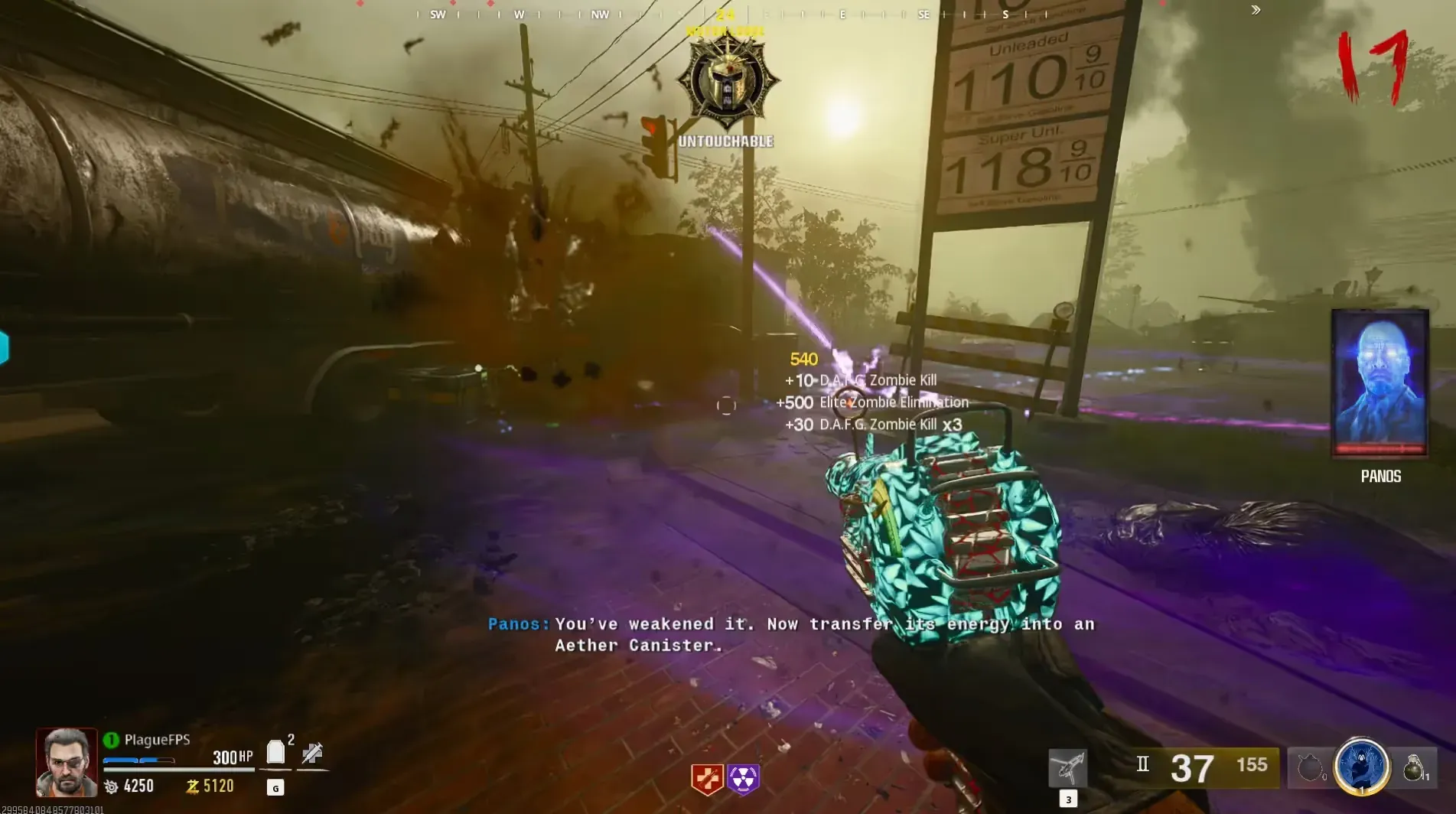 The HVT’s energy must flow into the nearby canister