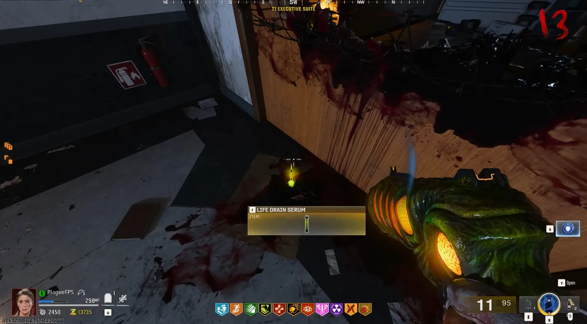 The Strauss Counter leads to a vial outside the playable floor