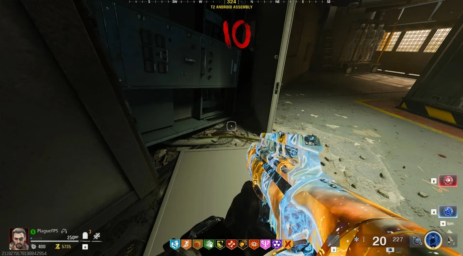 Leg spawn on the floor by shelving