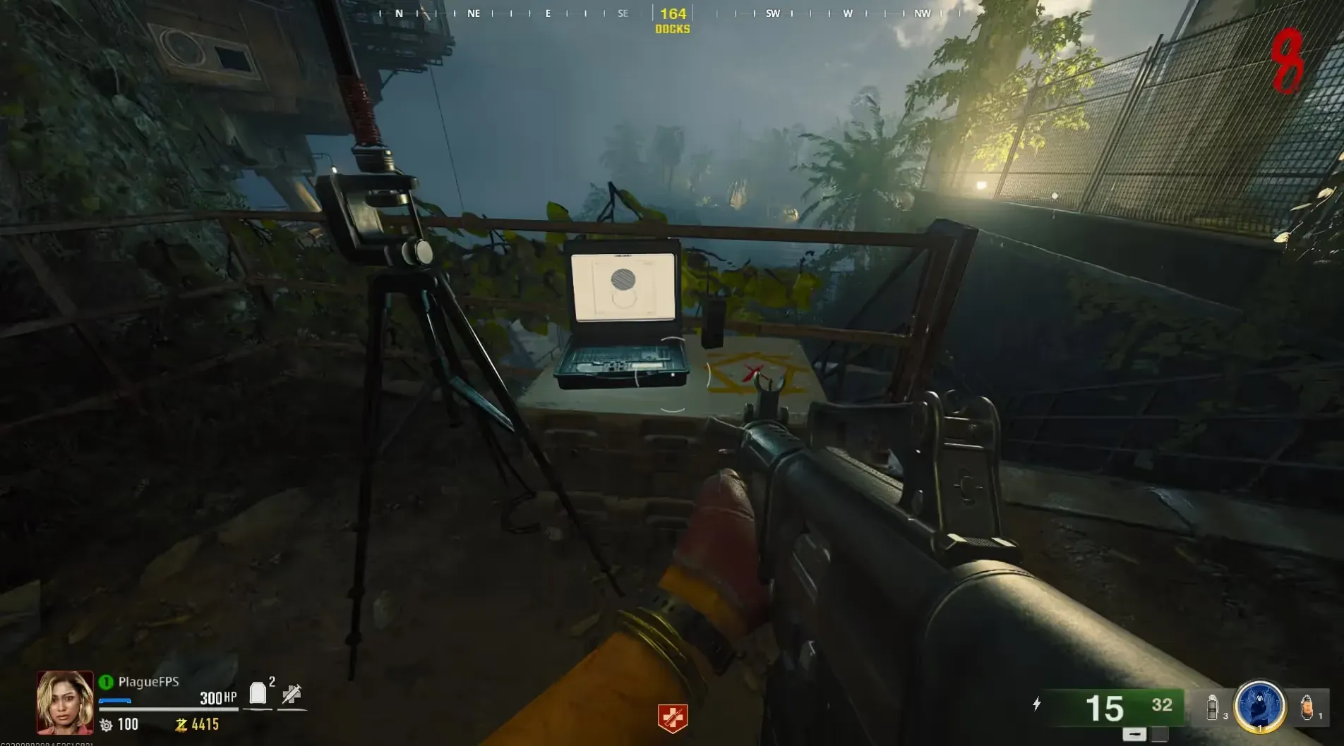 X laptop: Docks, below Sea Tower