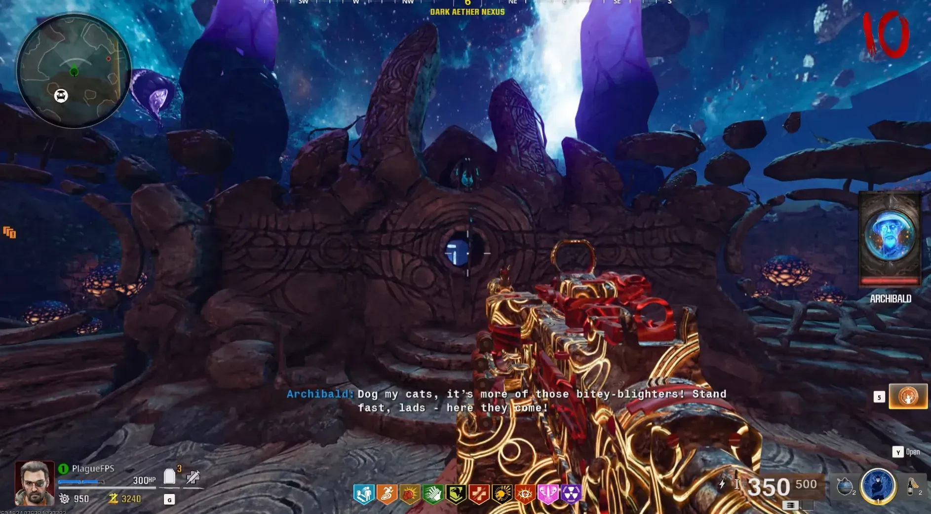 The central Nexus altar assembles the Staff