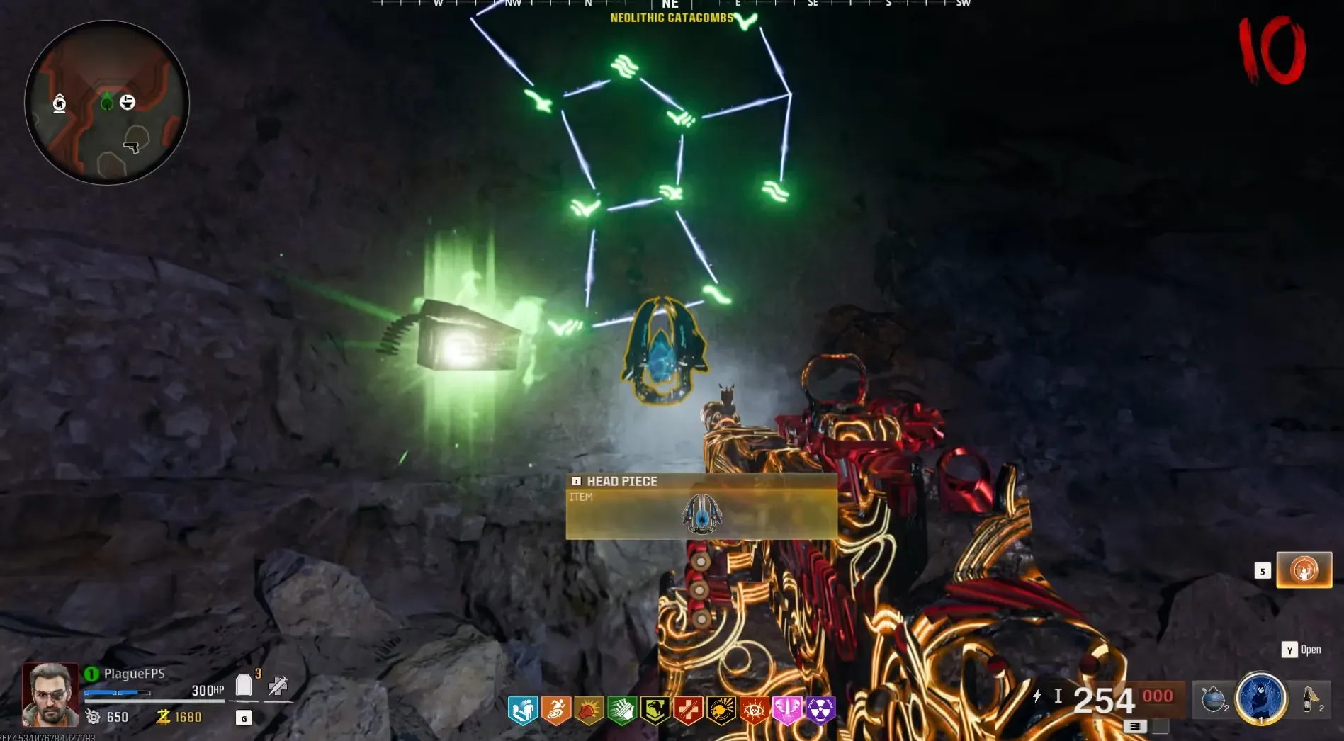 Head Piece reward after the archer constellation defense