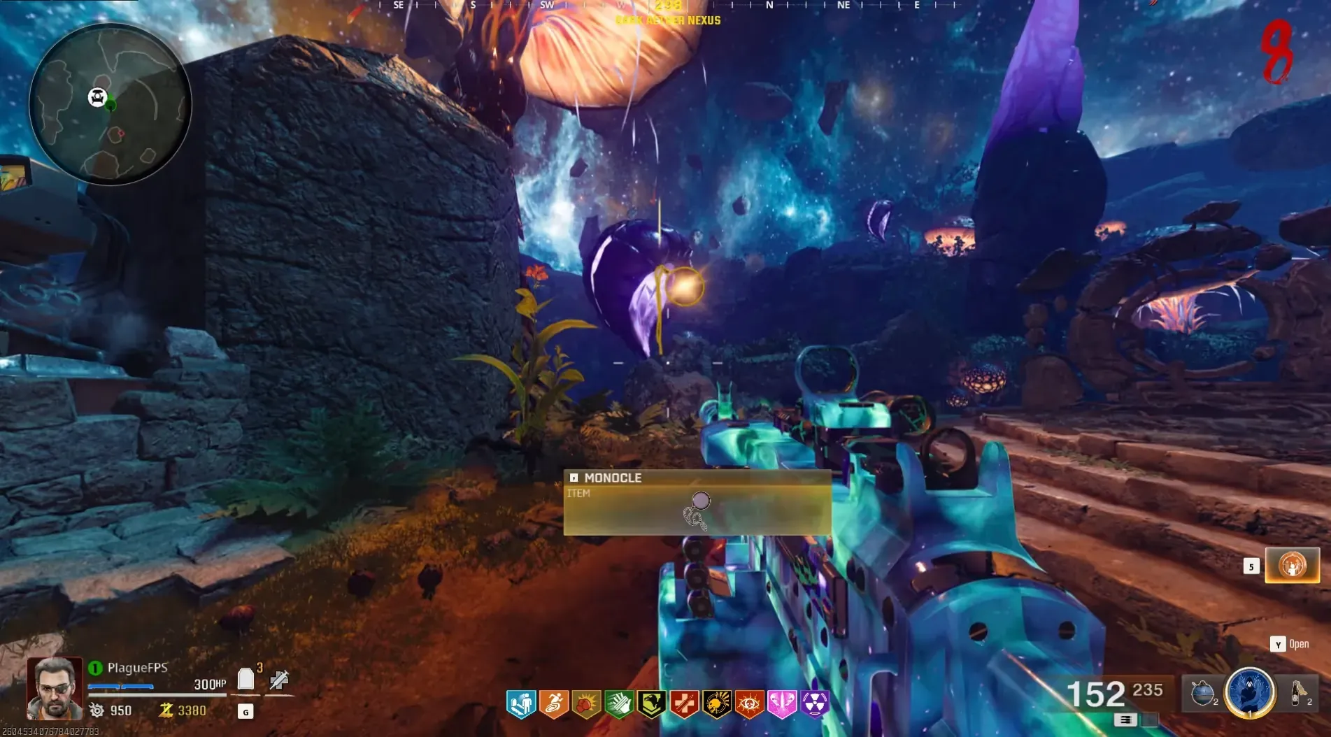 Collect the Monocle from the first Shock Mimic