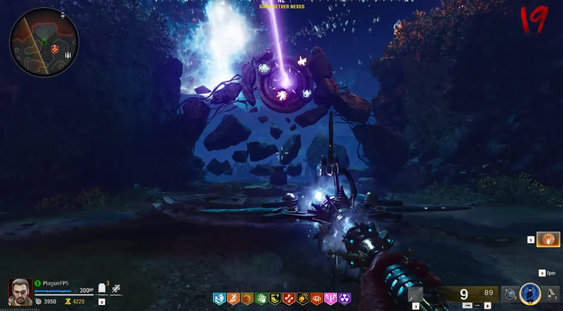 Activate the bridge pedestal after all four statue charges