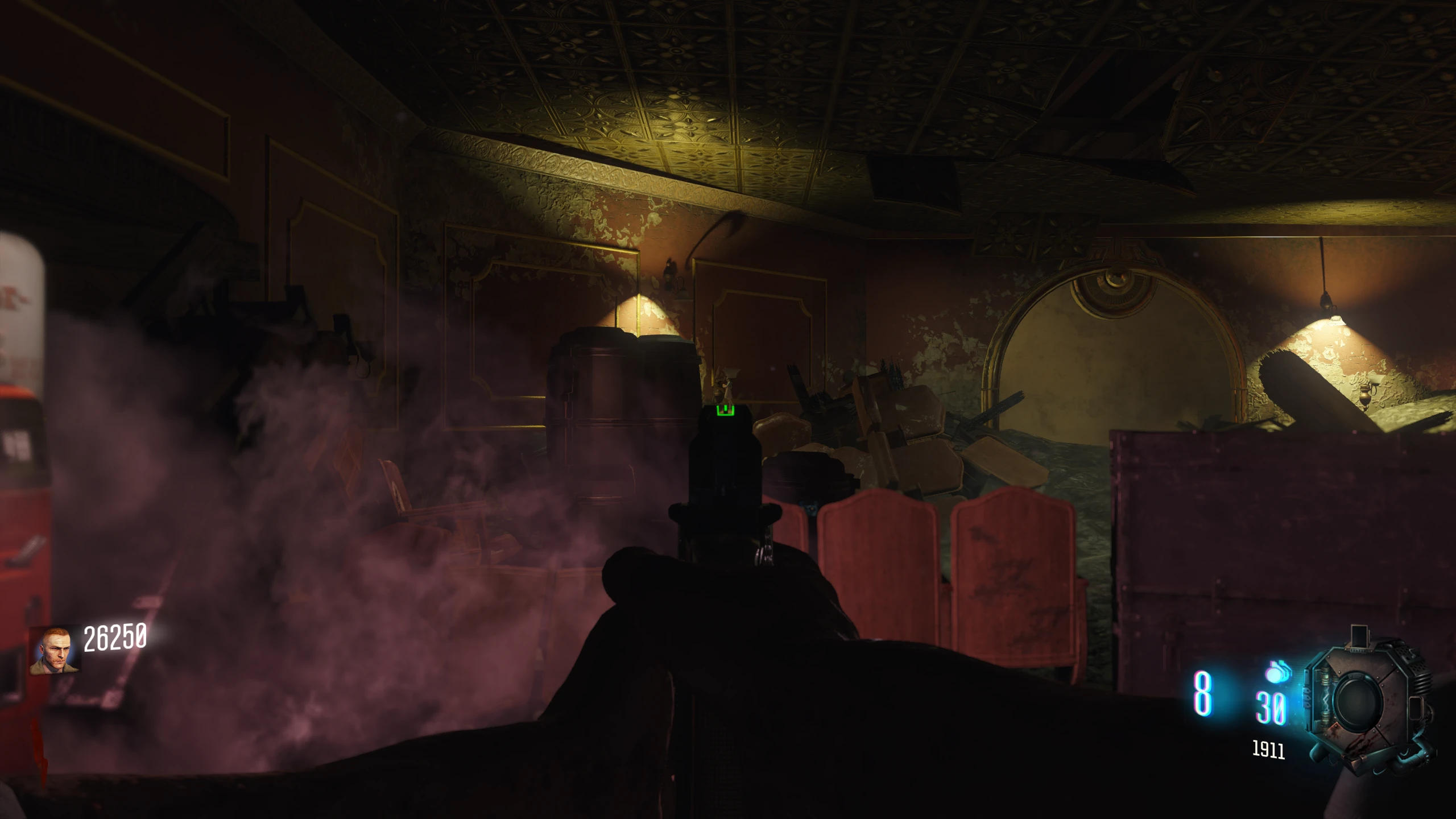 Theatre Area - On top of a seat, right of Juggernog