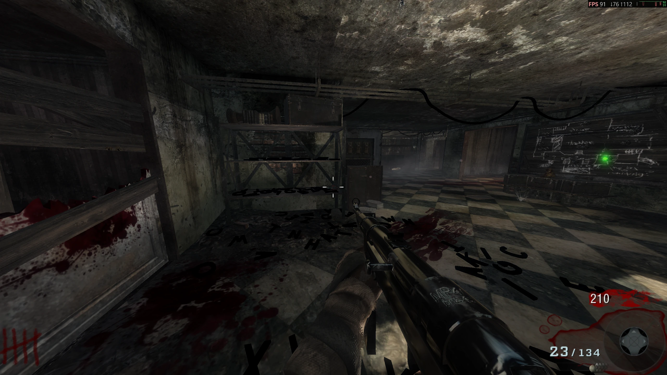Upstairs Alley Room - On a shelf with the letters, right of a zombie spawn