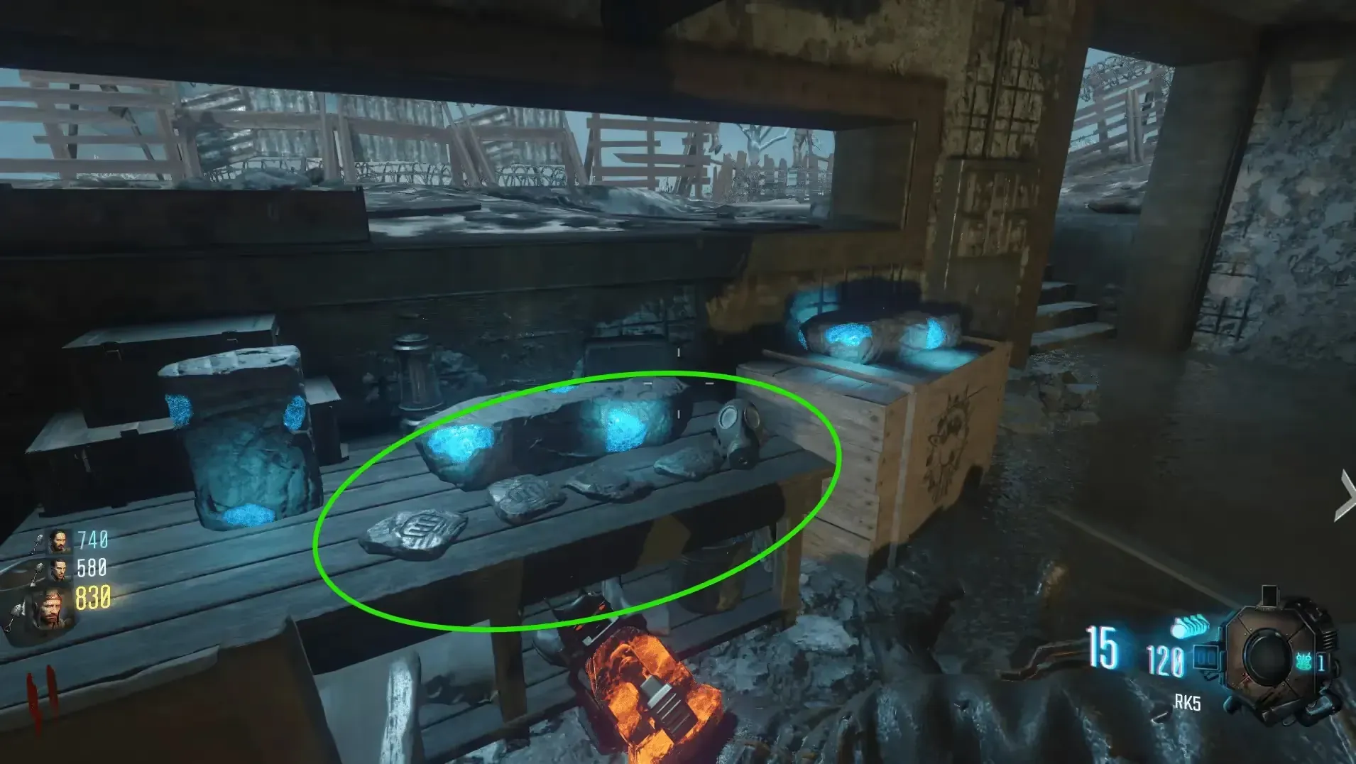 Table with Stone Tablets near Gen 2