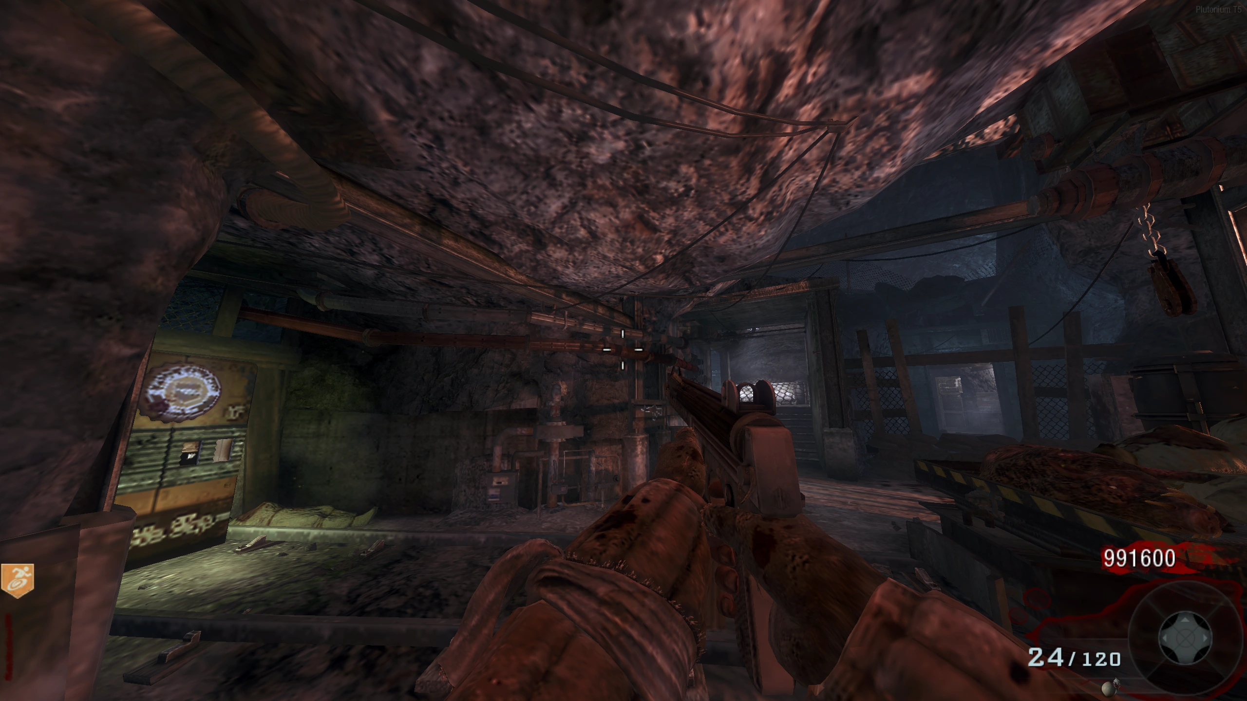 Minecart Side Underground - Above the M16/KN-44 wallbuy