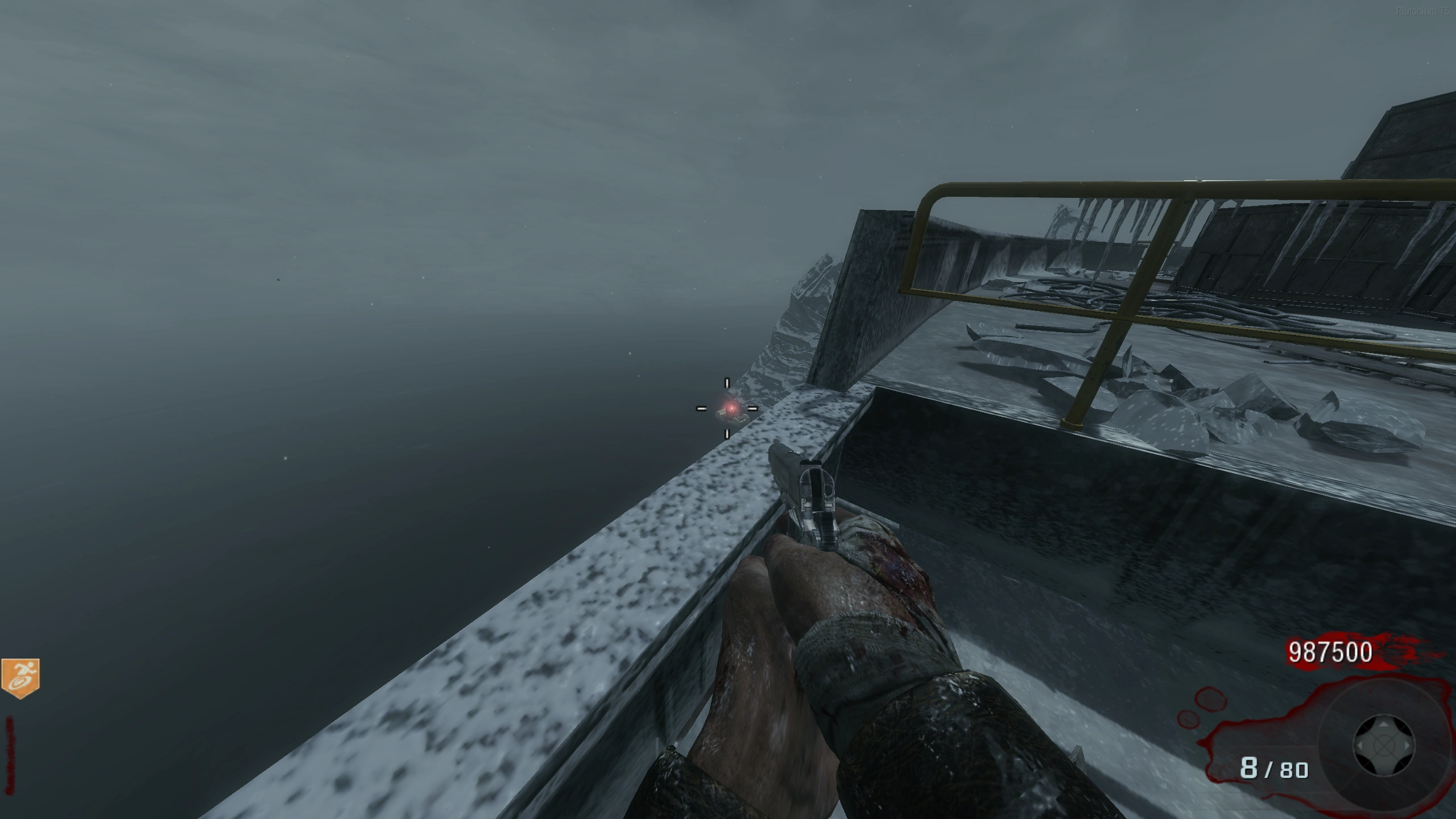 Ship Stern - In the water, outside the map, right of the MPL wallbuy