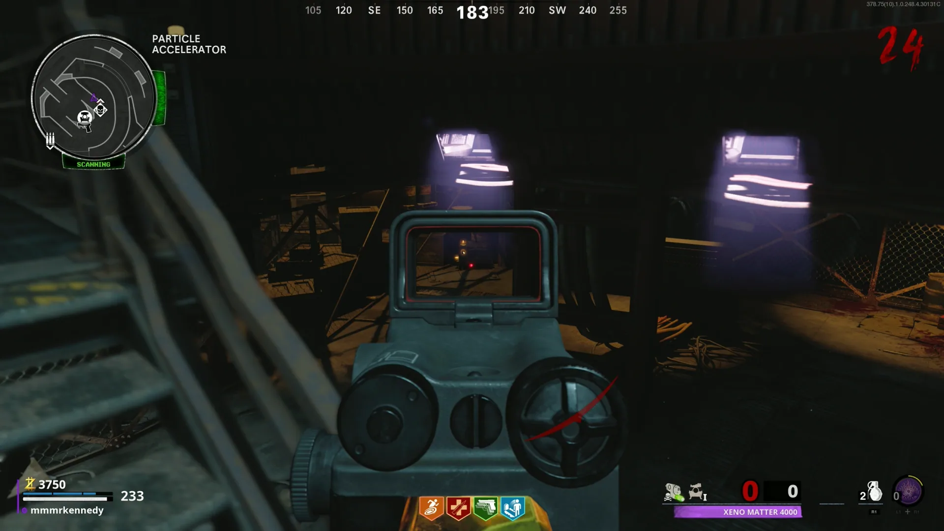 Deliver each stored charge to this lower accelerator crate