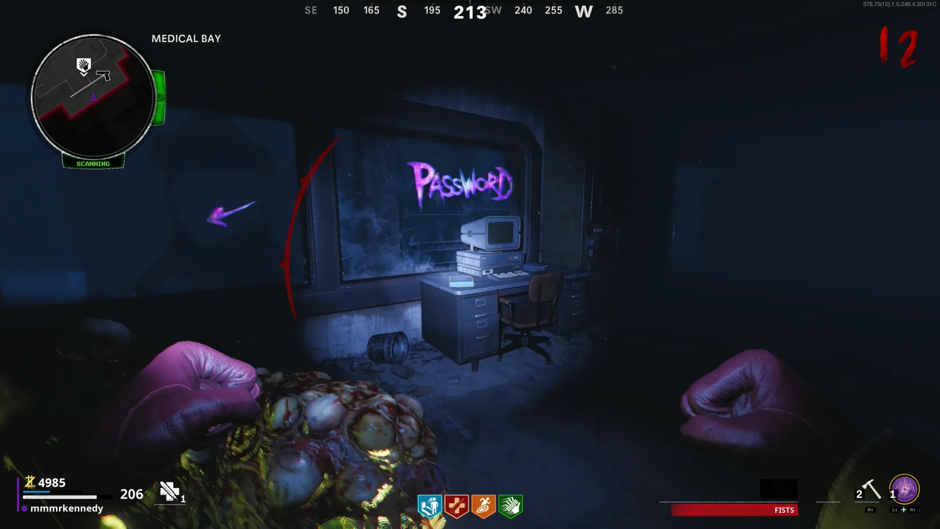 The diary sits next to the Medical Bay computer